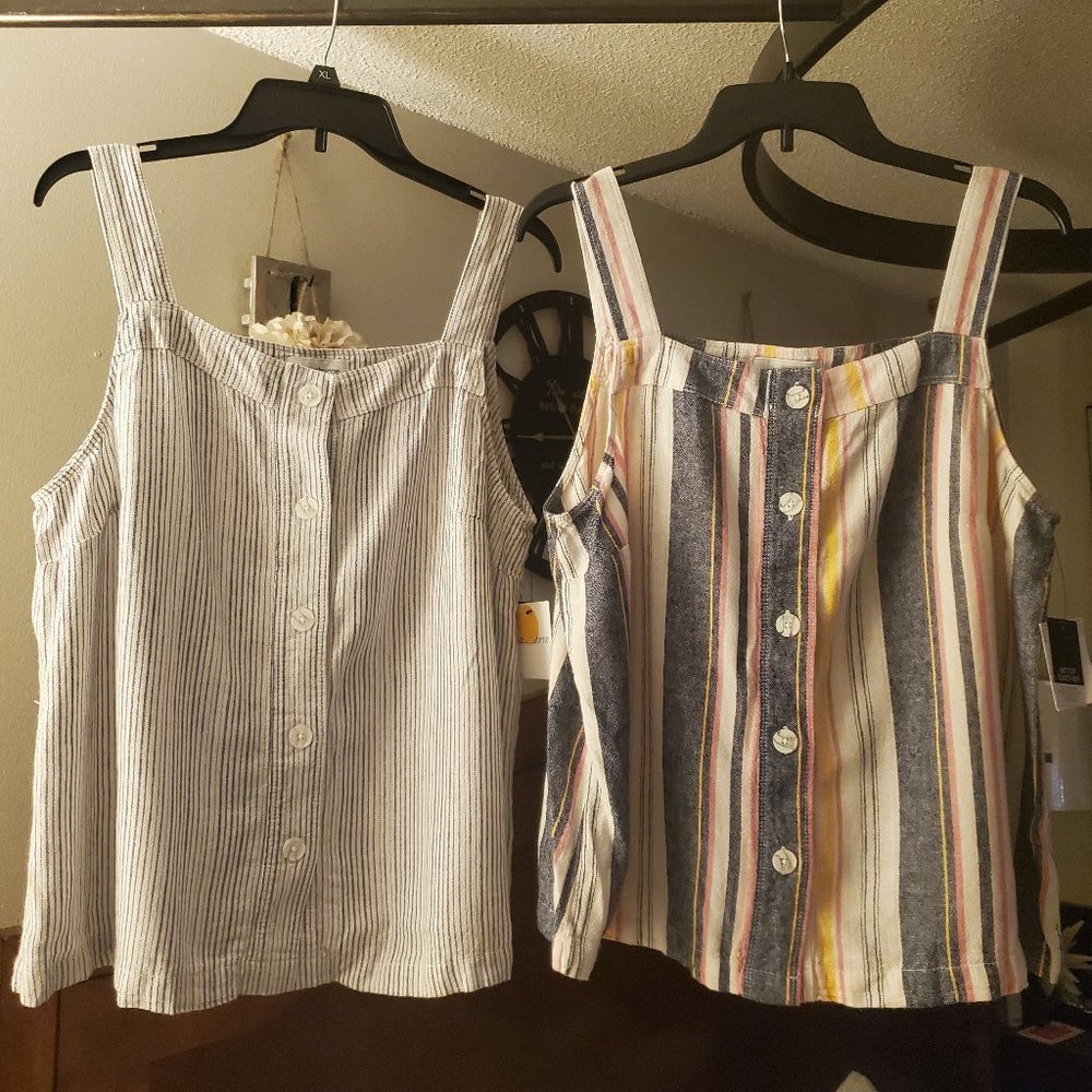 Liz Claiborne stripe tops